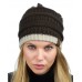 NEW CC Beanie Trendy Warm Accent Lined Chunky Soft Stretch Cable Knit Beanie  eb-76932221